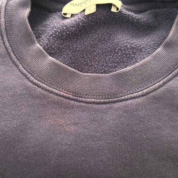 Maison Labiche Blue “Worth It” Crewneck | French Minimalist / Soft Grunge Luxe S - Picture 6 of 6